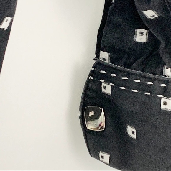 Bugatchi Black and White Button Down Shirt M - Picture 11 of 13